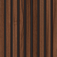 WALLNITE DESIGN LINE cerna HDF kasir ORECH 400x400x21