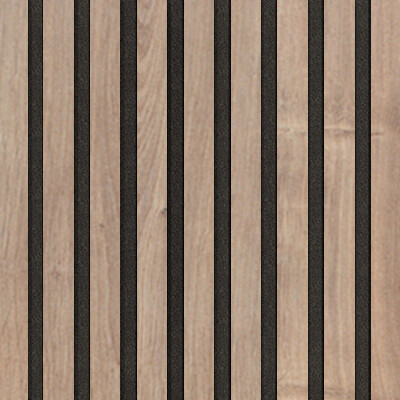 WALLNITE DESIGN LINE cerny filc CPL DUB PRIRODNI 400x400x21